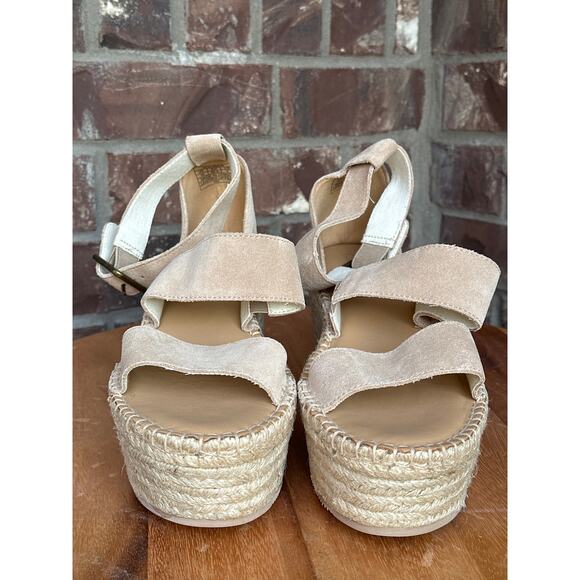 Soludos Palma Platform Espadrille Sandals Tan Size 10 - Picture 1 of 8